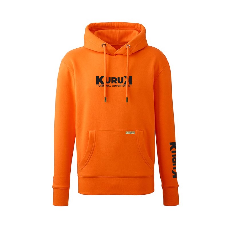 Sweat à Capuche Epais Kuruk - Modèle MJ - Orange