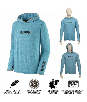 Hoodie Silky50 Blue UPF50+...